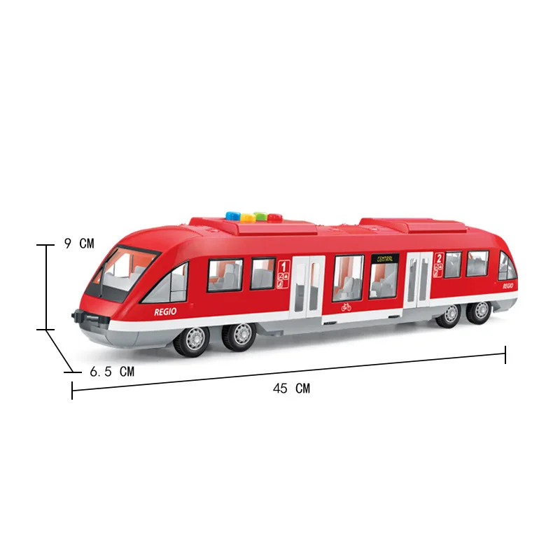 Tren de juguete musical con luces para niños – Modelo a escala realista - imagen 5