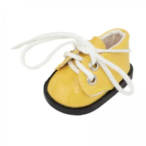 Zapatos en miniatura para muñecas con punta cuadrada