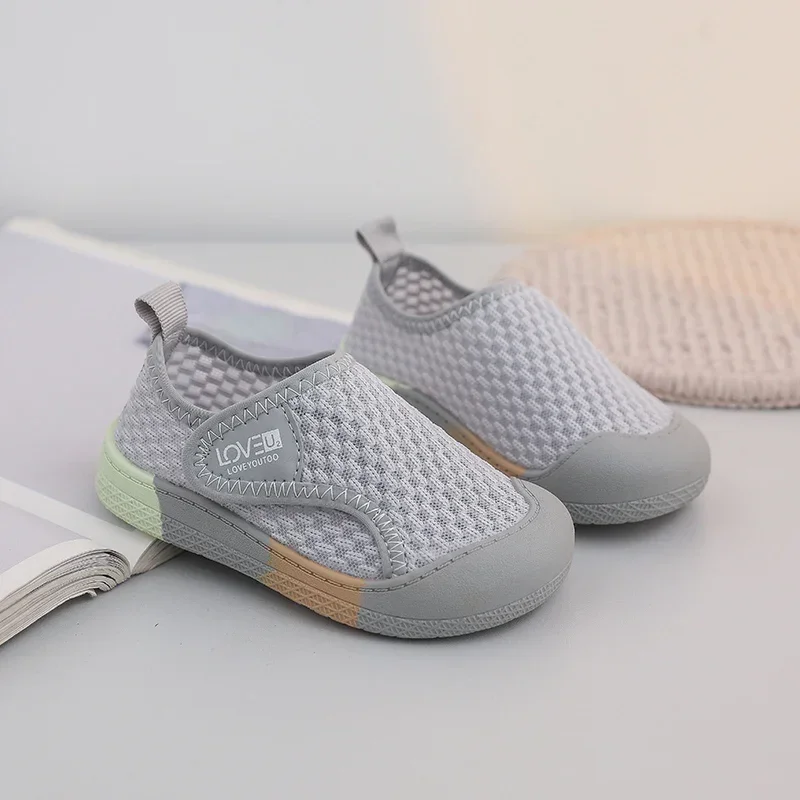 Zapatillas de malla antideslizantes de fondo suave de verano para niños - imagen 5