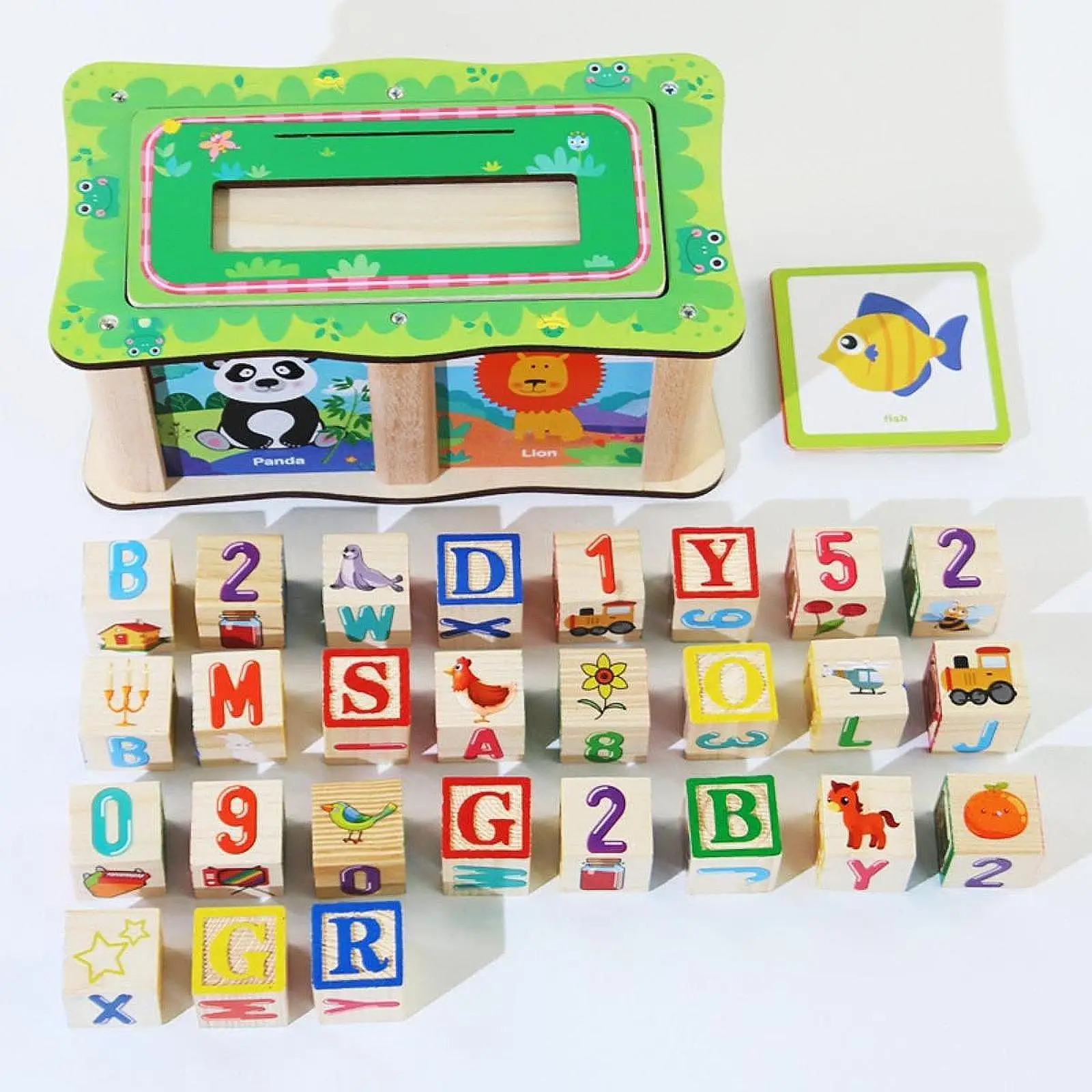 Rompecabezas del alfabeto sensorial educativo de letras y lectura - imagen 2
