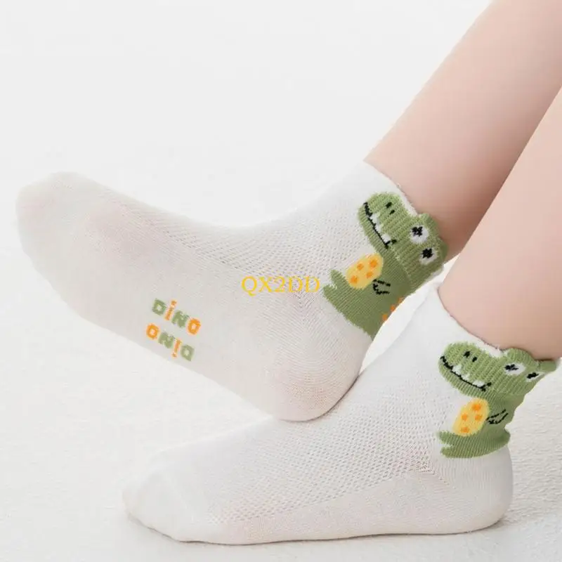 QX2D calcetines infantiles de malla con dibujos animados ligeros - imagen 3