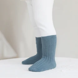 Calcetines de bebé en algodón para otoño-invierno, recién nacido