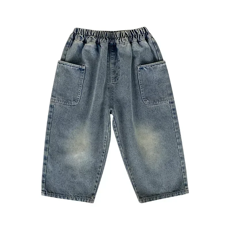 Pantalones vaqueros rectos para niños – estilo casual holgado - imagen 2
