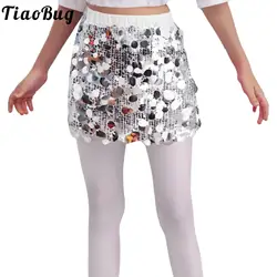 Falda tutú con lentejuelas brillantes para niñas – cintura elástica