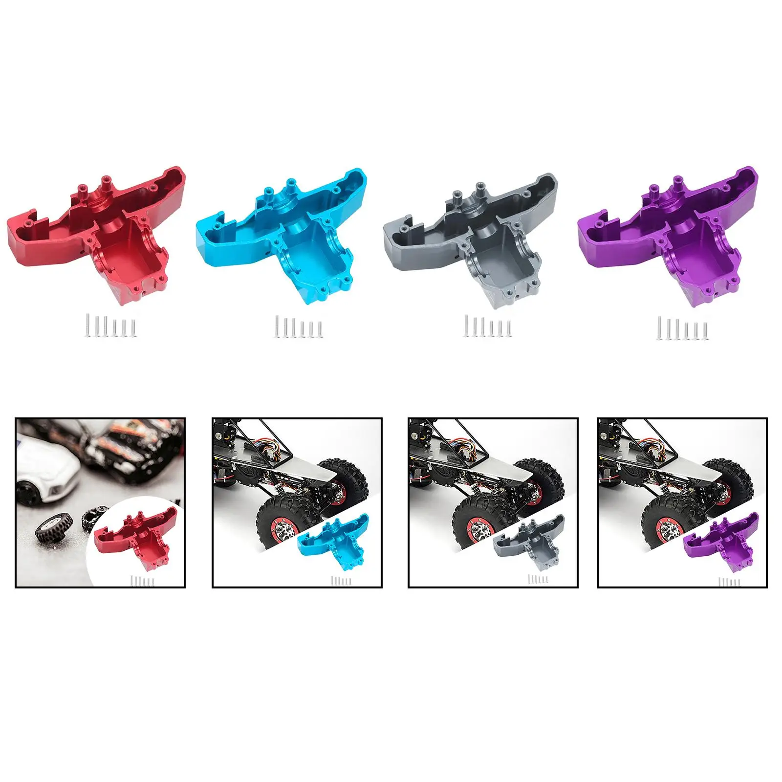 Cubierta de diferencial anticolisión de aleación para RC 1/14 - imagen 5