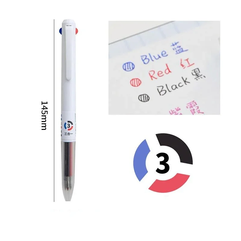 Set de papelería: bolígrafo gel tricolor y marcadores para niños - imagen 5