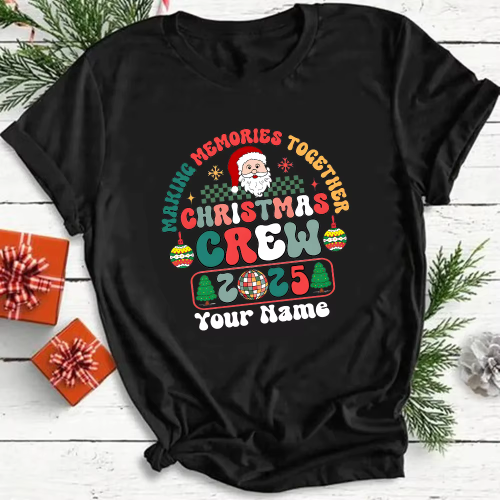 Camiseta familiar Navidad personalizada con nombre para toda la familia - imagen 4