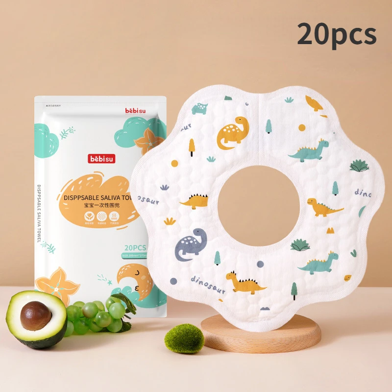 Babero desechable impermeable para bebé – Estampado infantil - imagen 2