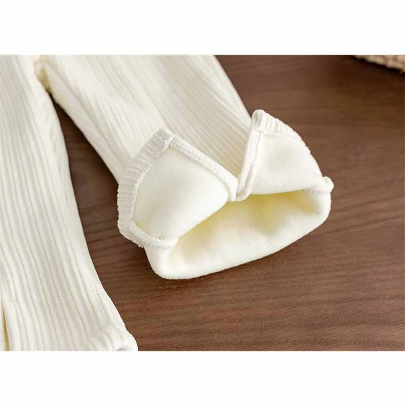 Pantalones acolchados de invierno para niña – Algodón cálido con caída acampanada - imagen 3