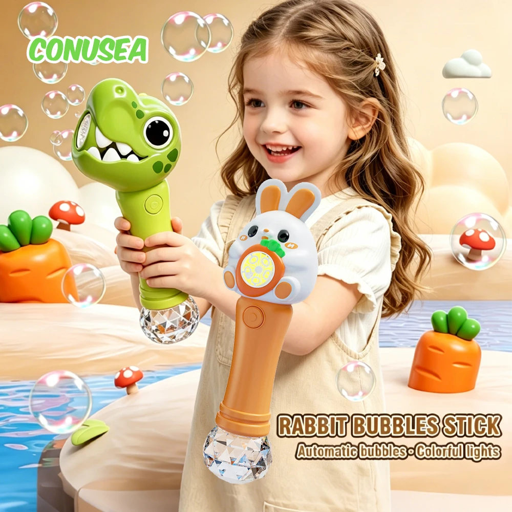 Pistola de burbujas automática para soplar, juego al aire libre