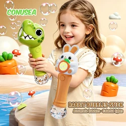 Pistola de burbujas automática para soplar, juego al aire libre