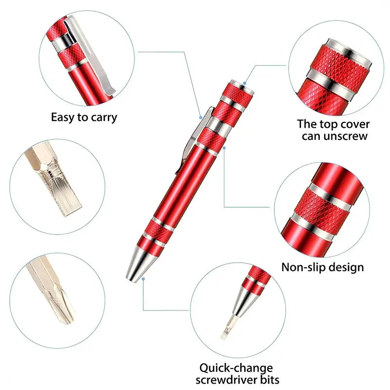 Herramienta de reparación de móviles de aluminio con destornilladores - imagen 2