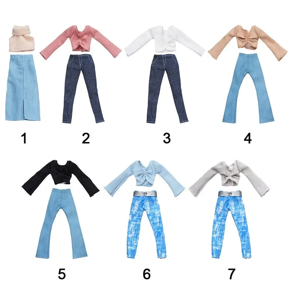 Ropa de muñeca de algodón y denim
