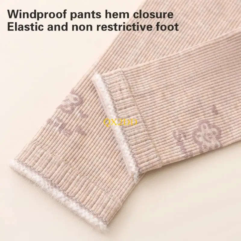 QX2D Leggings elásticos para niñas pequeñas de invierno y otoño - imagen 3