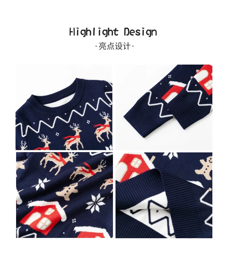 Suéter de Navidad infantil con diseño festivo