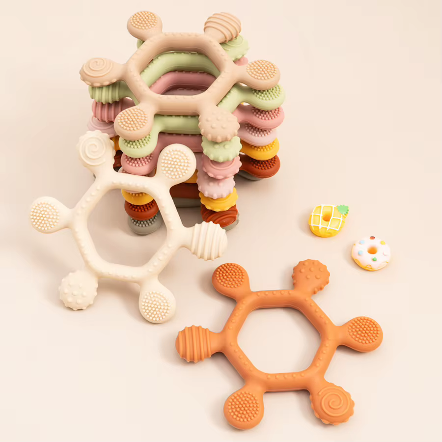 Mordedor de silicona para bebés y niños