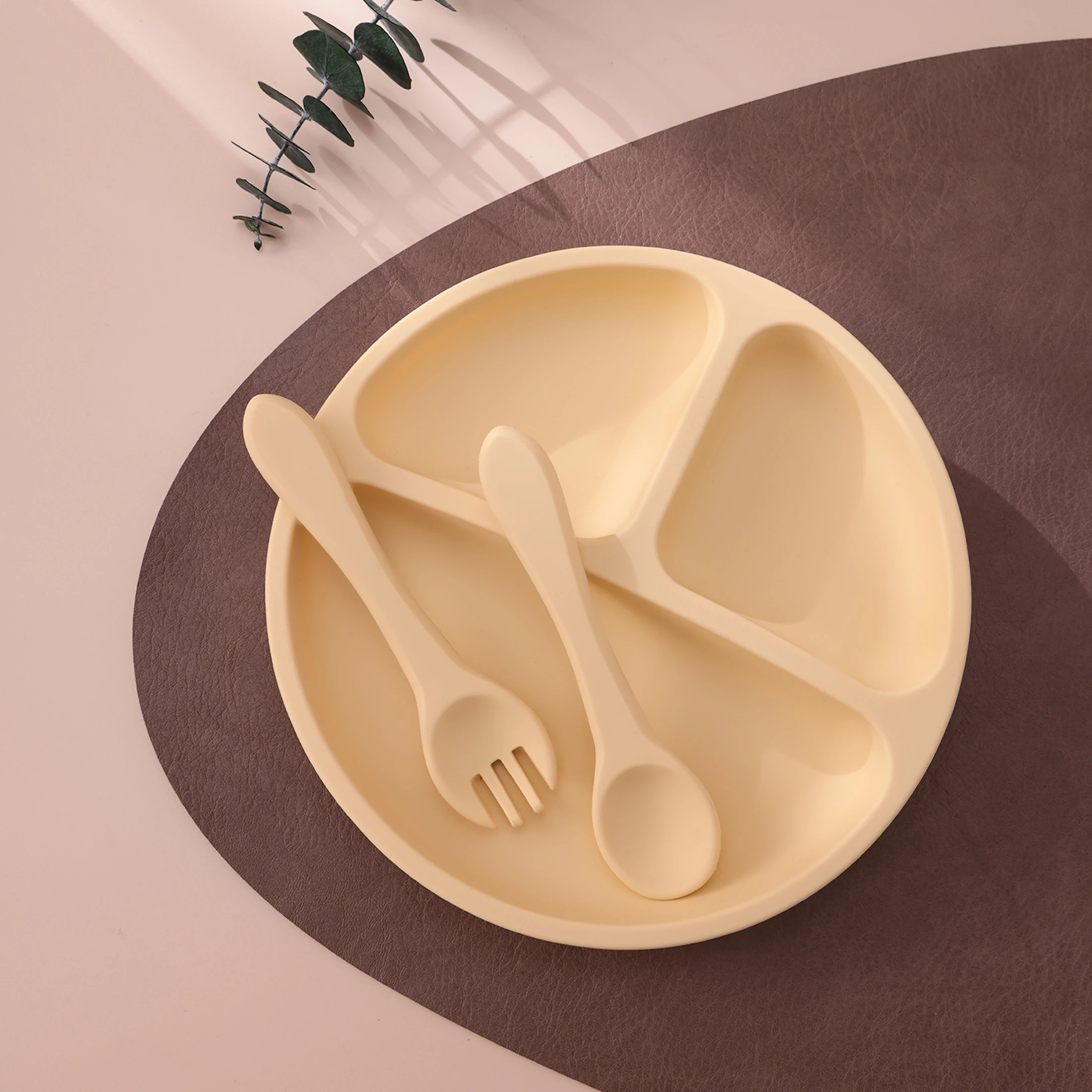 Juego de alimentación para bebé con plato succión sin BPA - imagen 4