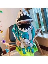 Gorro de baño infantil con estampado de animales tipo viñetas