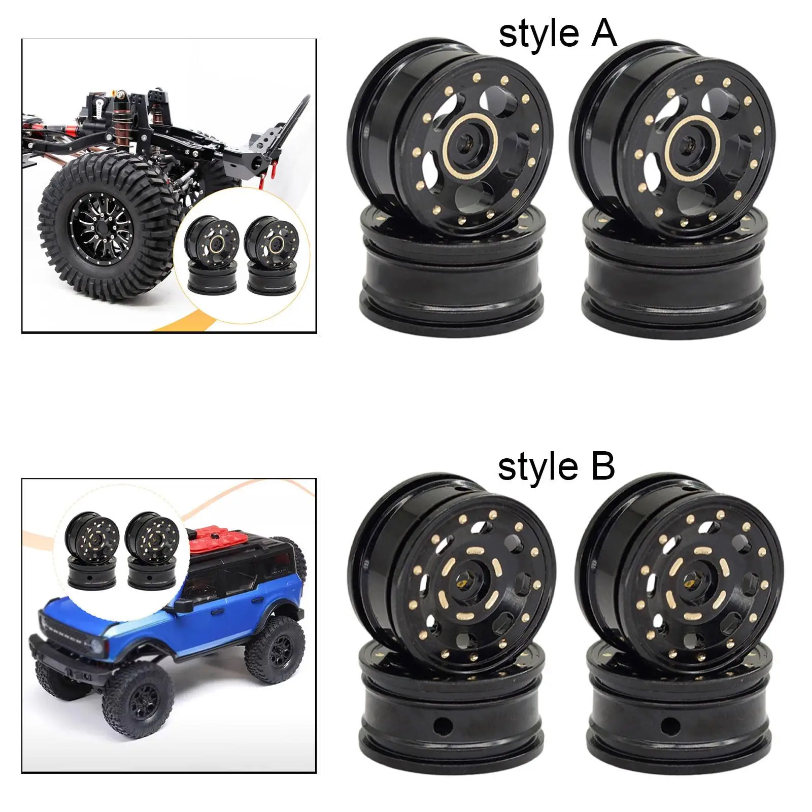 Llantas de latón para RC Crawler con bloqueo de talón y durabilidad - imagen 3