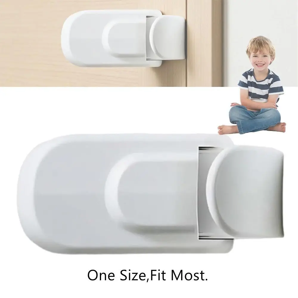 Cerradura de seguridad infantil para armarios y puertas, antiatascos - imagen 2