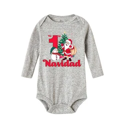 Mameluco bebé My 1st Christmas de manga larga para recién nacido