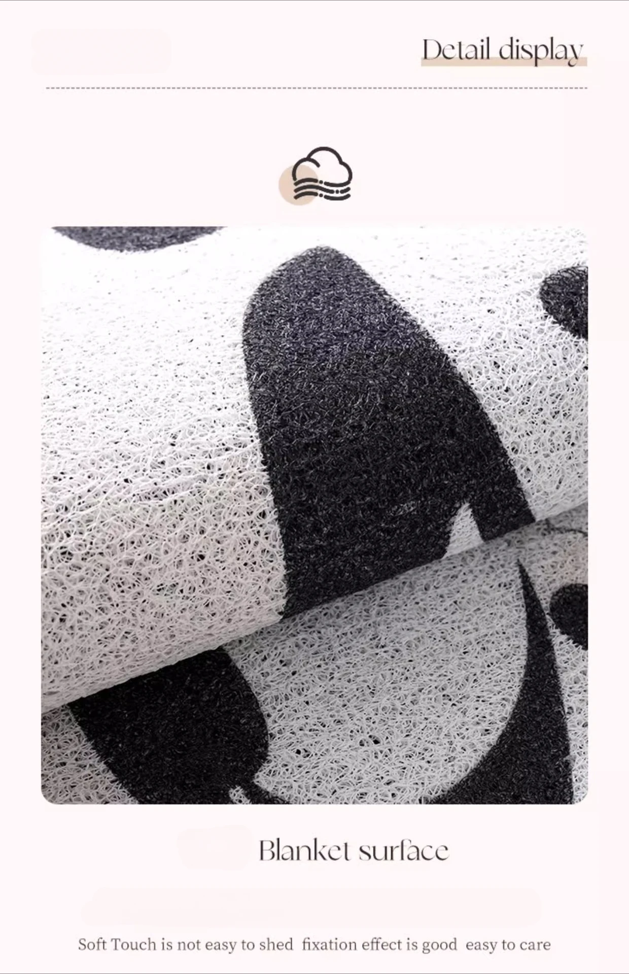 Textura y perfil bajo de la alfombra