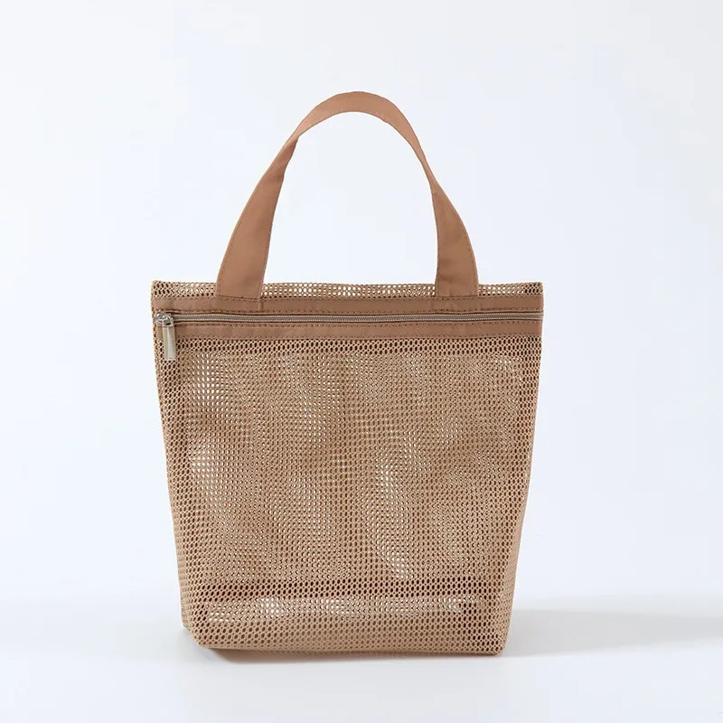 Bolso organizador de cosméticos de viaje con malla y cremallera - imagen 5