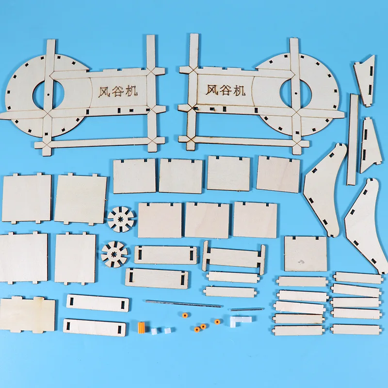Kit de experimentos científicos DIY con molinos y herramientas