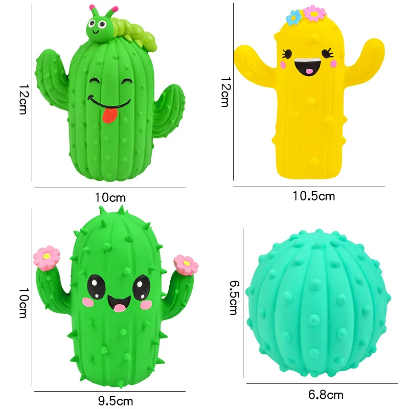 Juguete masticable de cactus para higiene dental de perros - imagen 3