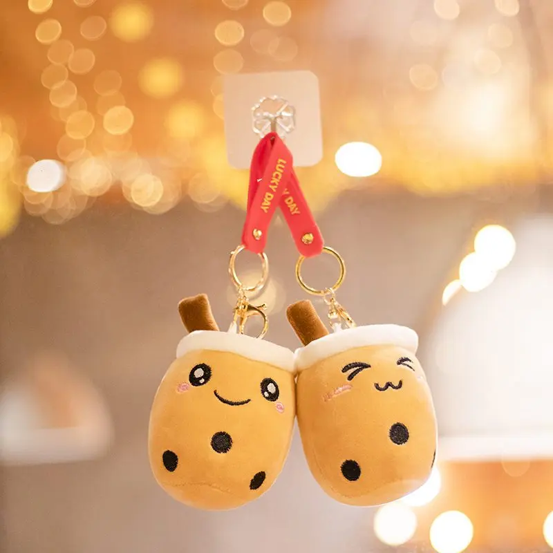 Llavero de peluche en taza de té – Accesorio infantil kawaii - imagen 2