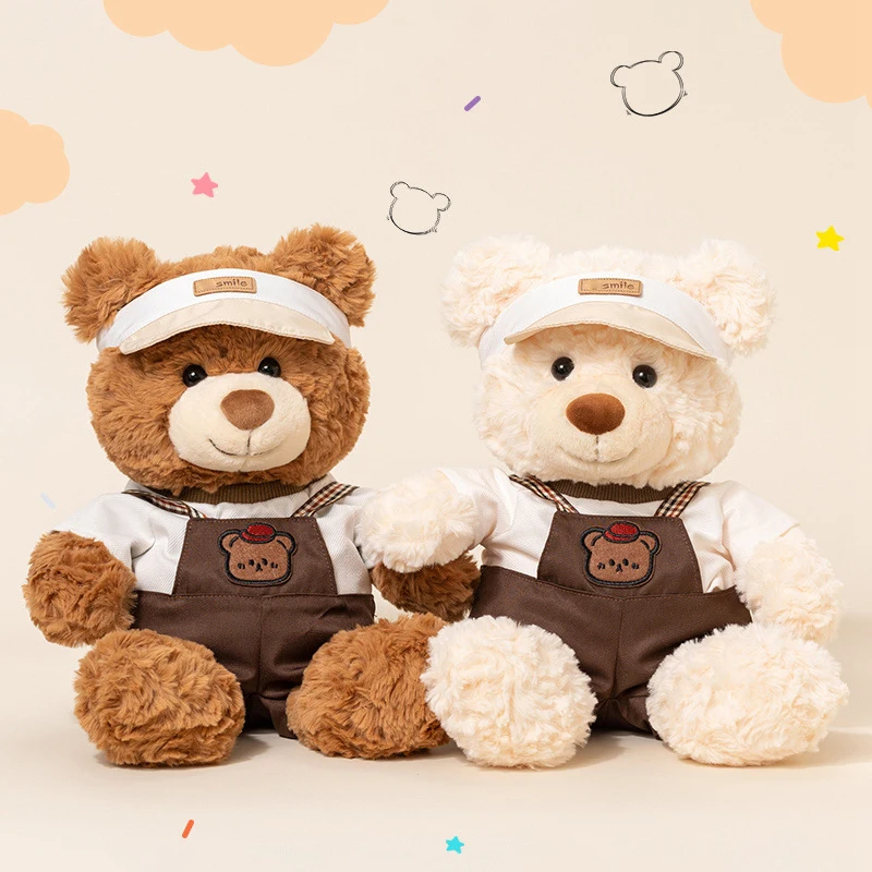 Oso de peluche blanco con traje y almohada suave - imagen 4