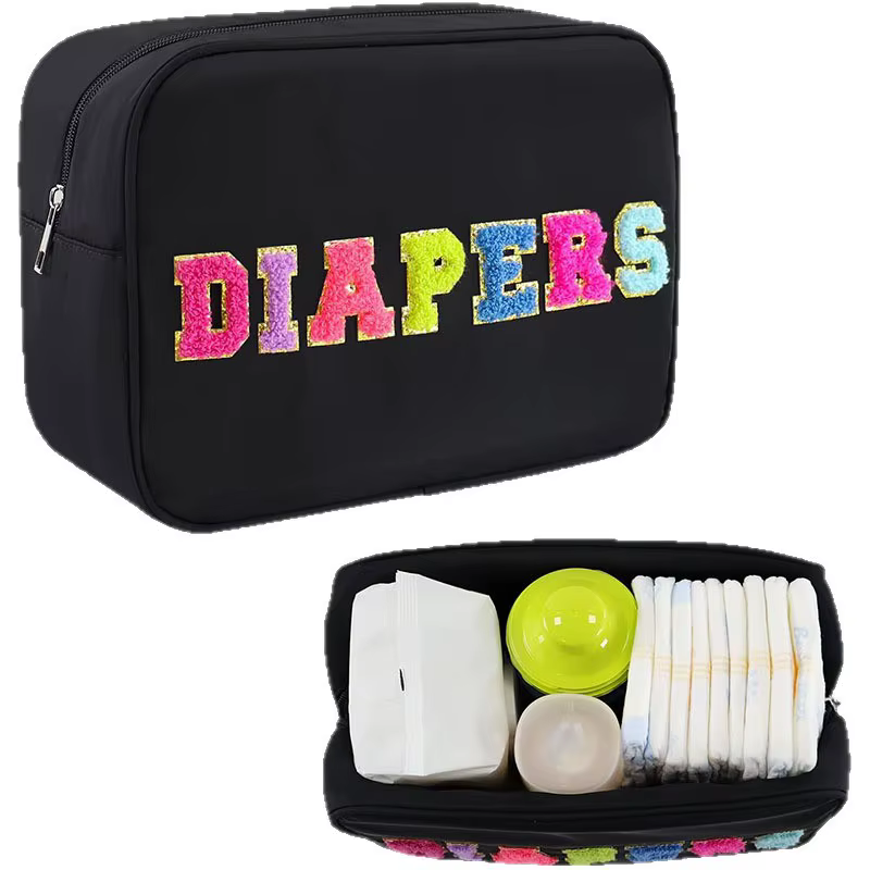 Bolsa de pañales impermeable gran capacidad para viajes con estilo