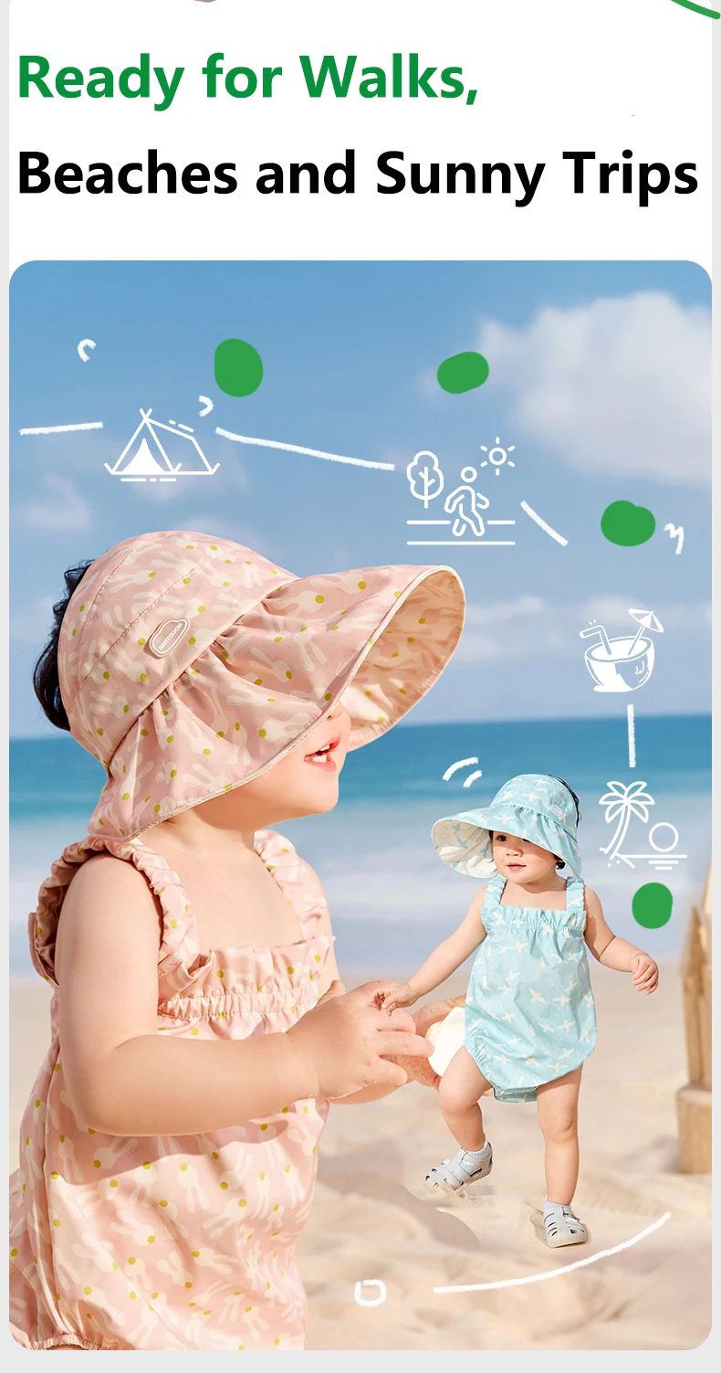 Sombrero con cierre ajustable para niños