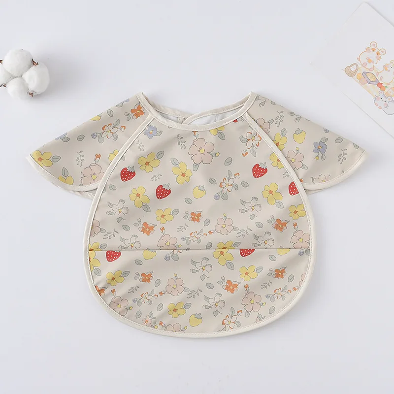 Babero bandana impermeable para bebé – Manga corta suave - imagen 4