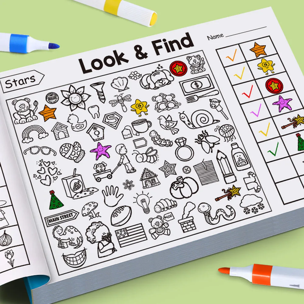 Ilustraciones del libro para colorear con actividades para niños