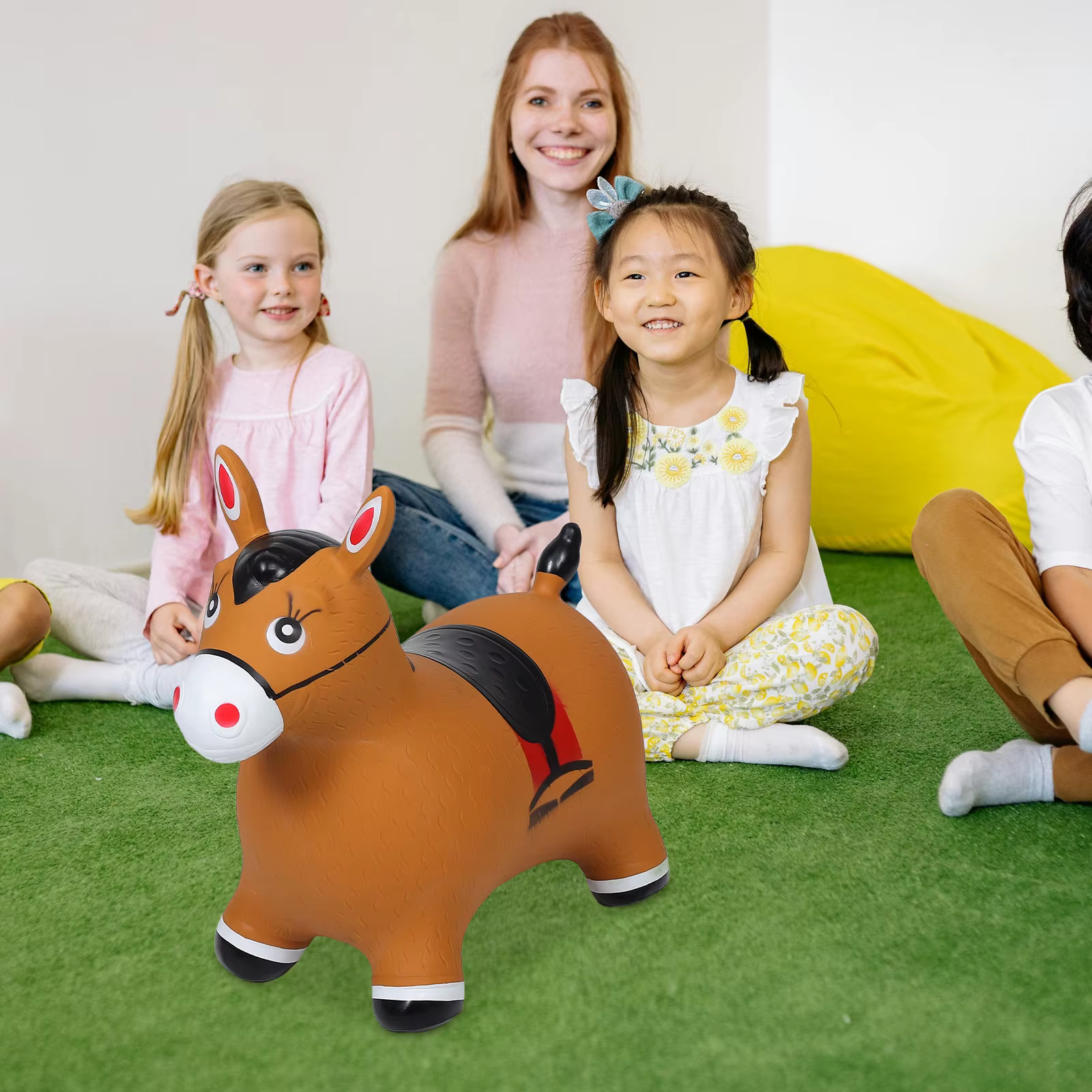 Caballo saltarín inflable reforzado para niños - interior y exterior - imagen 3