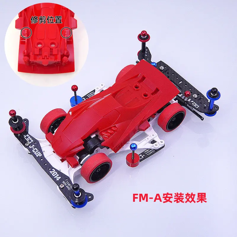 Piezas Mini 4WD a mano con carcasa dura Astute, Crimson y Burning Sun - imagen 2