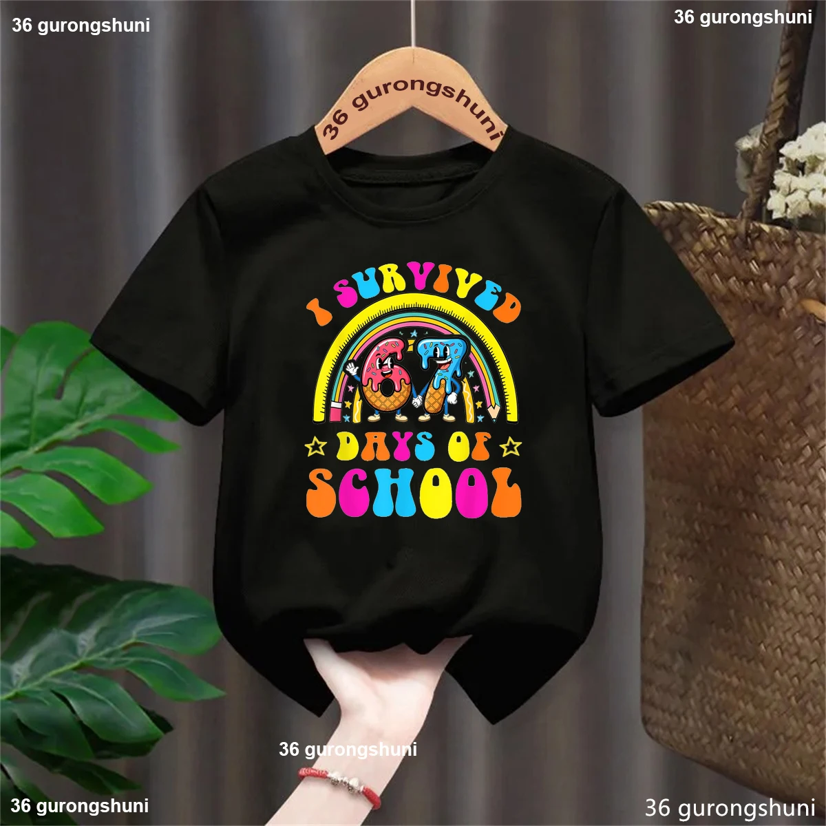 Camiseta arcoíris con helado divertida para niños y niñas - imagen 5