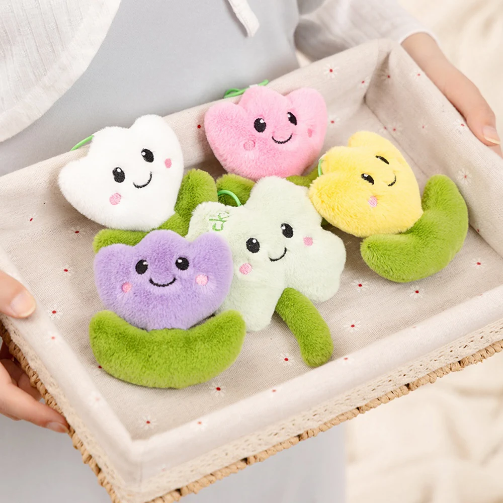 Juguete de peluche regadera verde con flores realistas - imagen 5