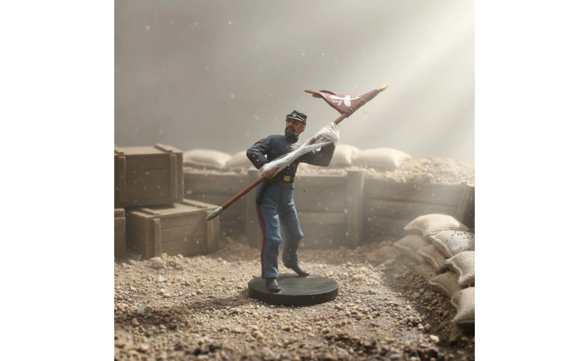 Detalle de pose y elementos de la figura