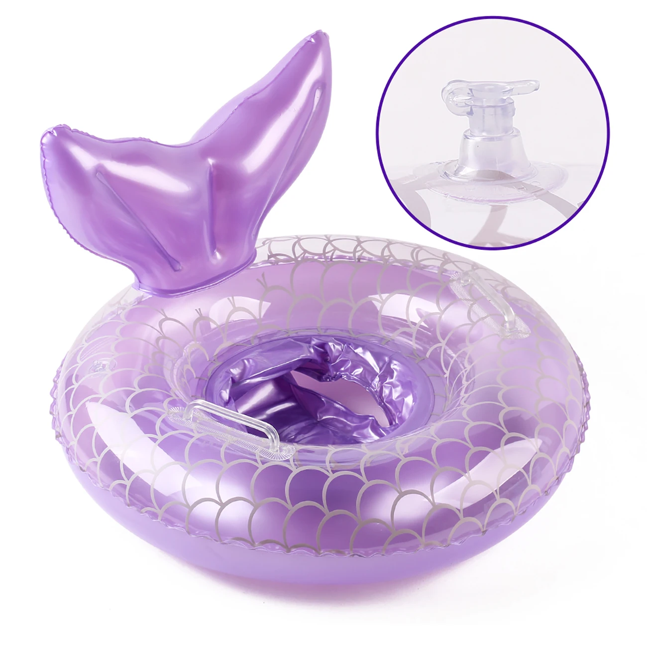 Flotador de sirena para bebés y niños en piscina