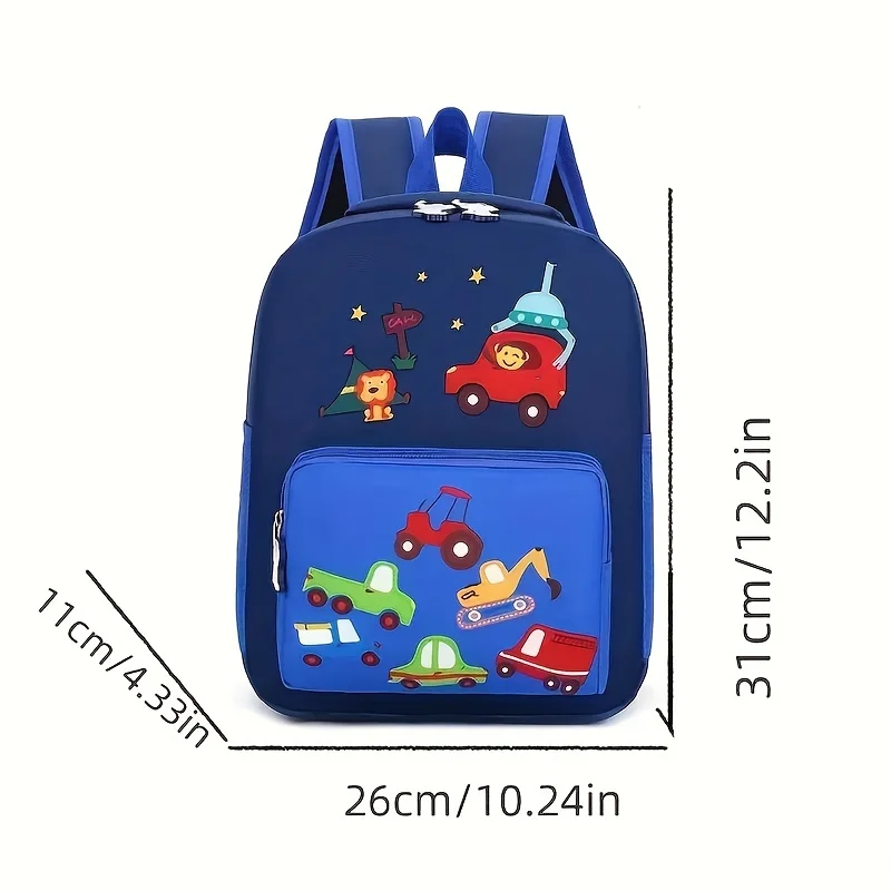 Mochila escolar ligera para niños y niñas con dibujos de animales - imagen 3