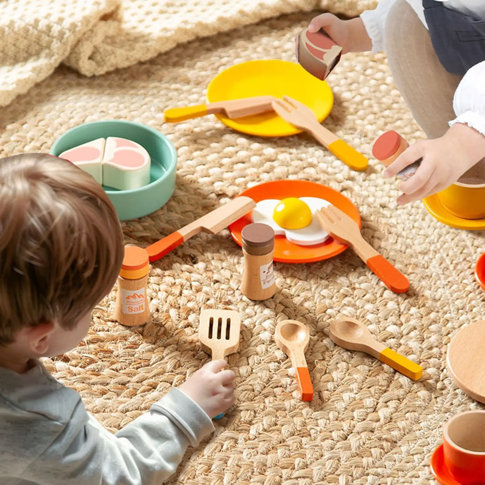 Juego de cocina infantil con sartén para simulación realista - imagen 2