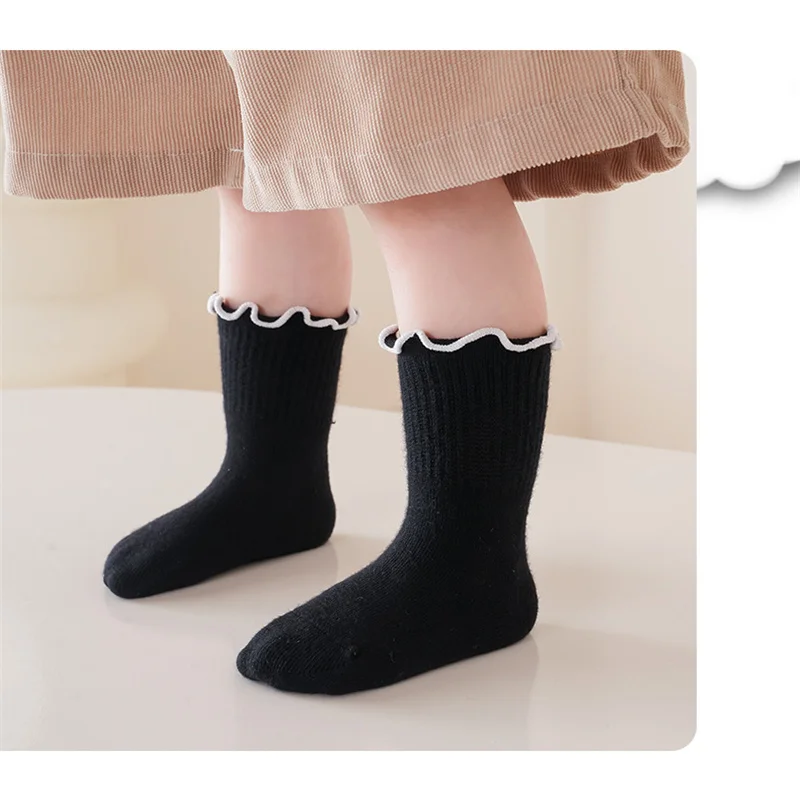 Lawadka Beauty Calcetines de algodón niña – Princesa primavera/otoño - imagen 3