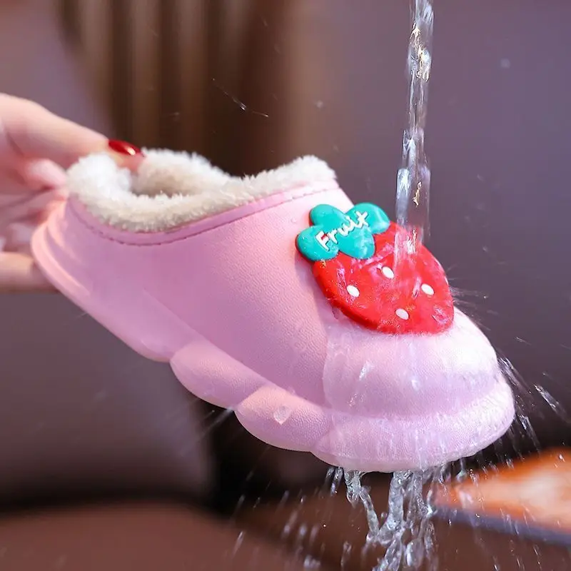 Pantuflas antideslizantes de casa algodón para niños y niñas - imagen 2