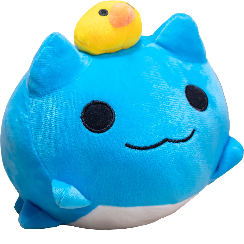 Peluche Bugcat Capoo azul – Gato con lengua fuera para niño
