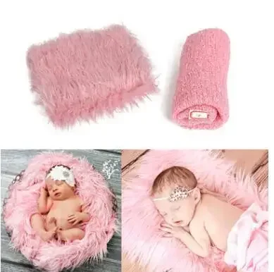 Manta envolvente y suave para fotos de bebé recién nacido - imagen 5