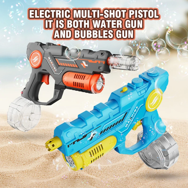 Pistola de agua y burbujas eléctrica automática con luz - imagen 5
