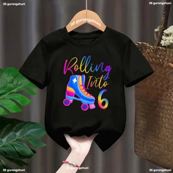 Camiseta estampada de algodón para niña – Diseño colorido y cómodo