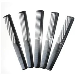Peines de peluquería fibra de carbono con dientes anchos térmicos
